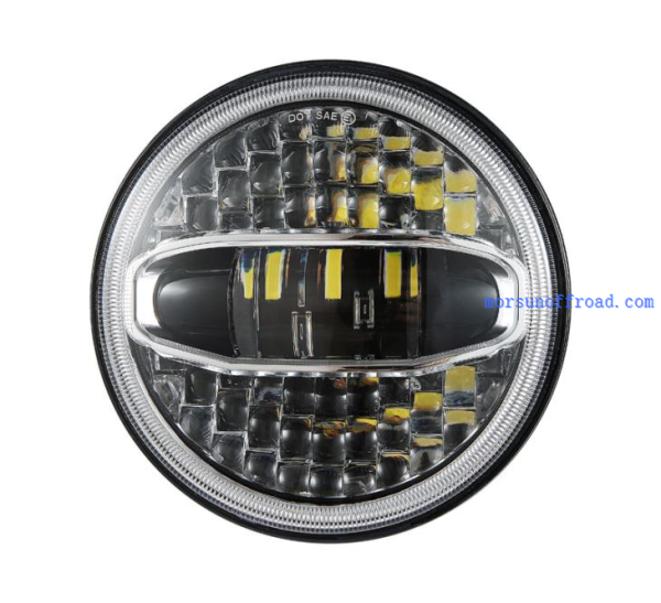 Modènize nouvo Led Headlight 7 Inch Pou Harley