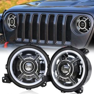 Lachin Morsun Destriktif 9 Limyè pou Jeep Wrangler JL