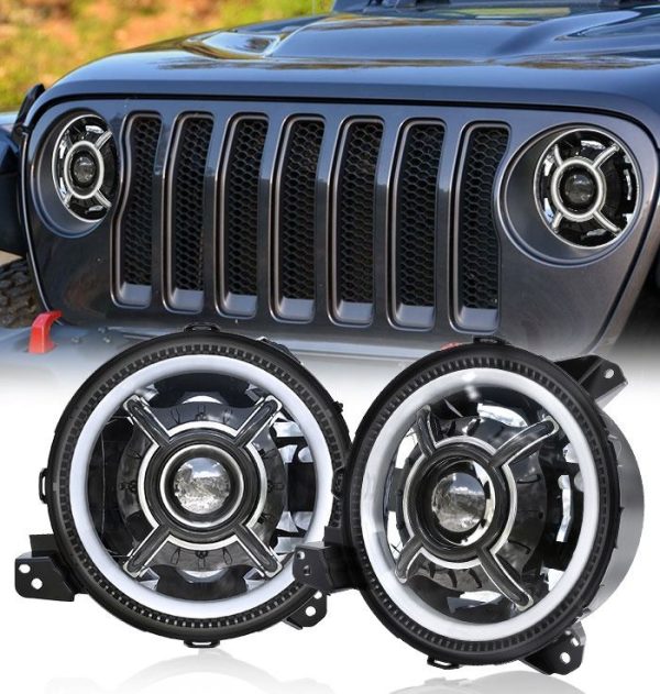 Lachin Morsun Destriktif 9 Limyè pou Jeep Wrangler JL