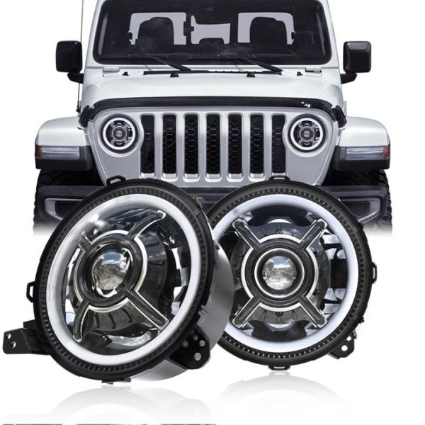 Pou Jeep 9 Pous JL Limyè 9 Wrangler JL Kap 108W JL Pri faktori faktori