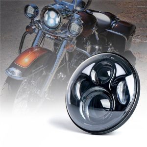 Morsun 5.75inch Round Limye Pou Harley Davidson 12v 24v H4 Headmp