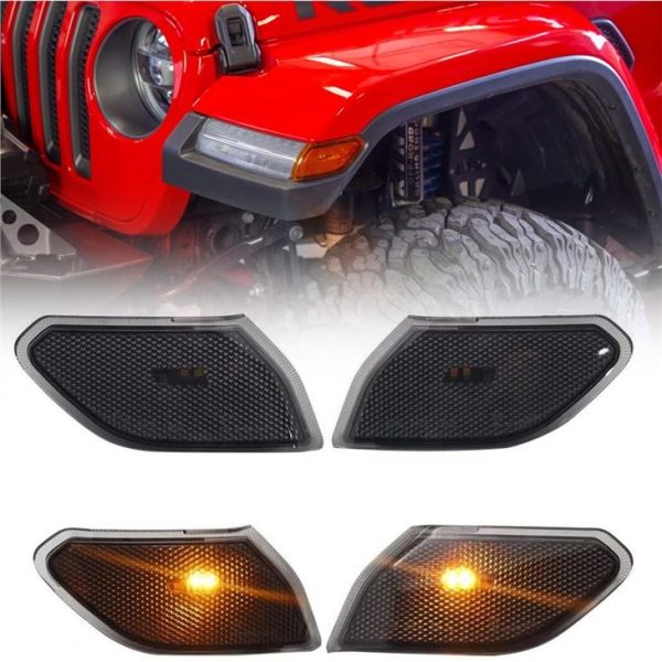 Morsun ki ap dirije Sidemarkers vire siyal limyè pou 2018+ Jeep JL Wrangler